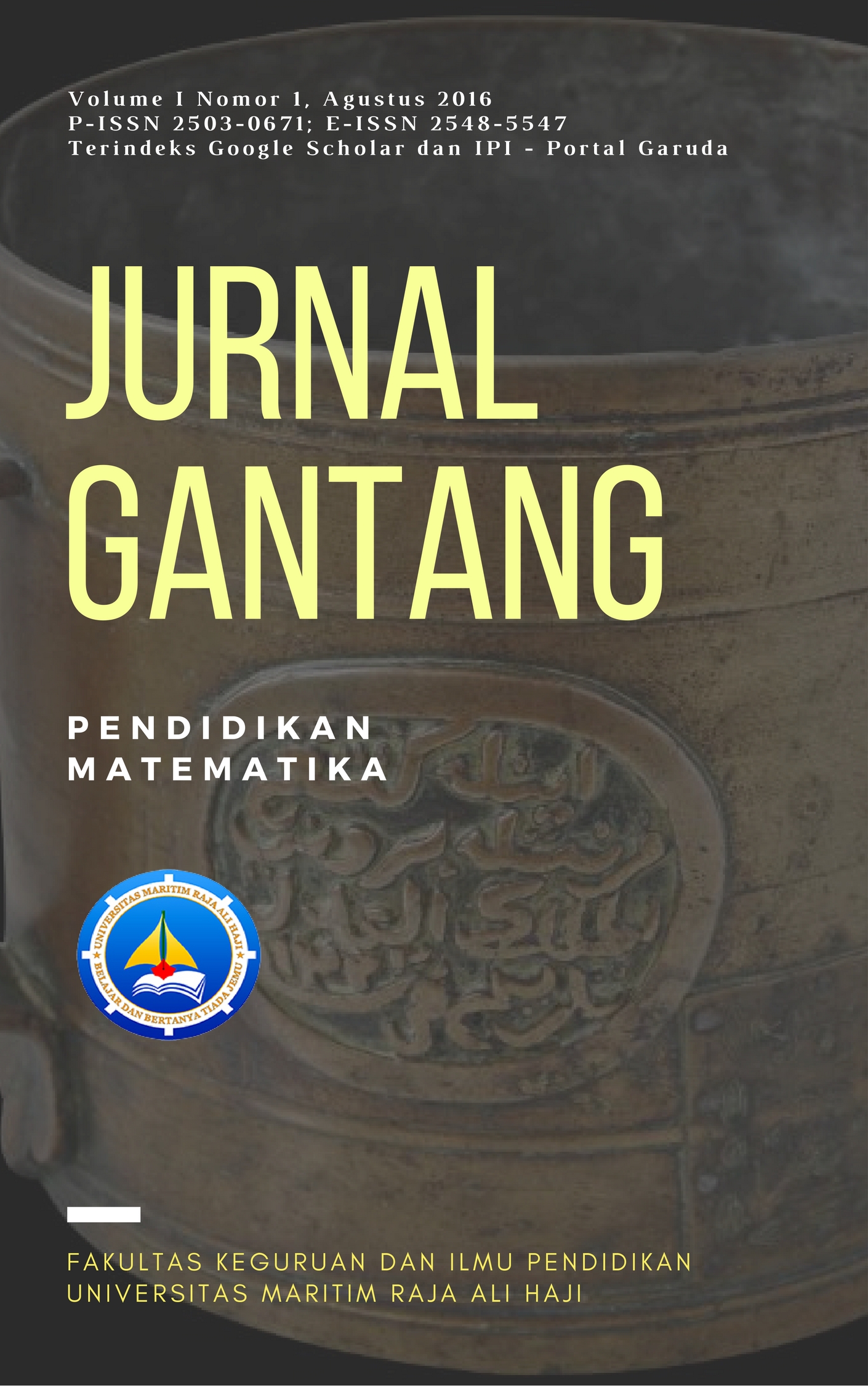 					View Vol. 1 No. 1 (2016): "Matematika, Permasalahan, dan Solusinya dalam Meningkatkan Kualitas Pembelajaran"
				