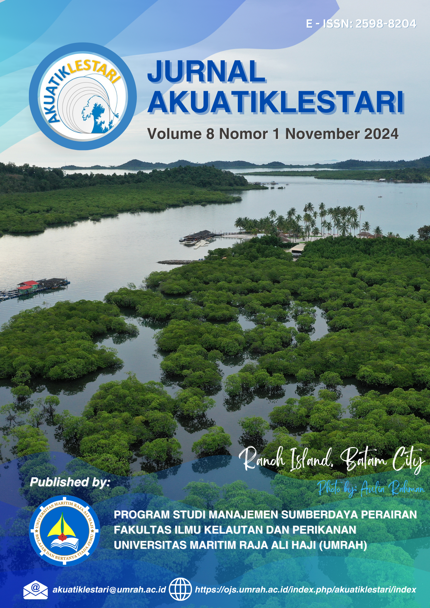View Vol. 8 No. 1 (2024): Jurnal Akuatiklestari