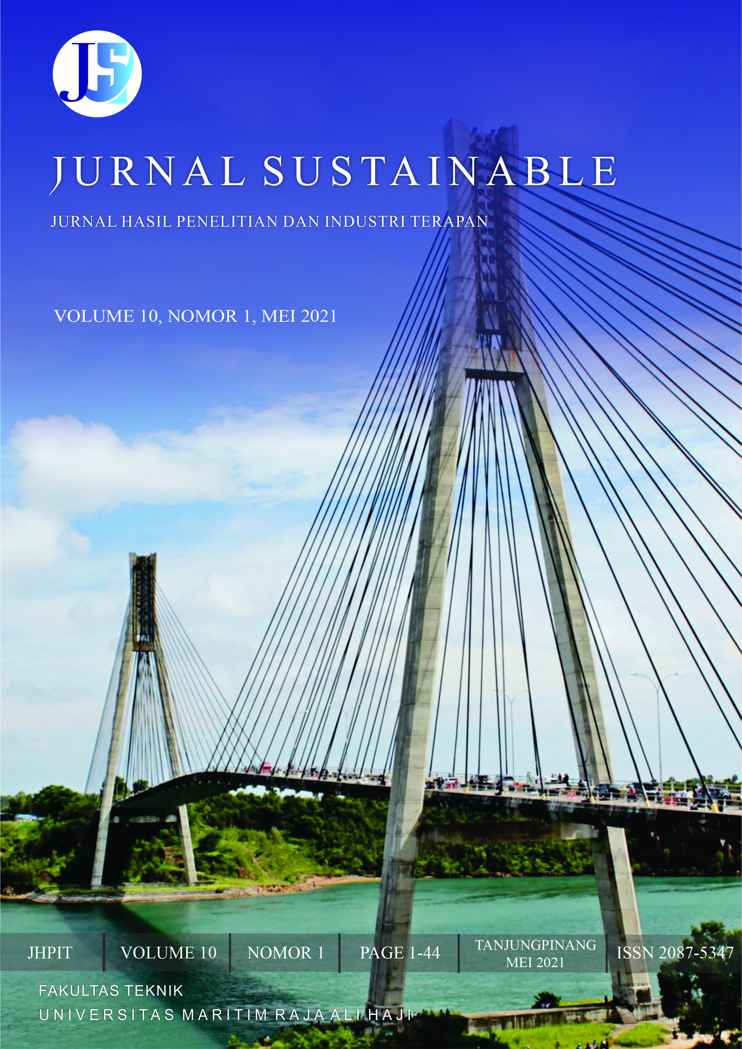 					View Vol. 10 No. 1 (2021):  Jurnal Sustainable : Jurnal Hasil Penelitian dan Industri Terapan
				
