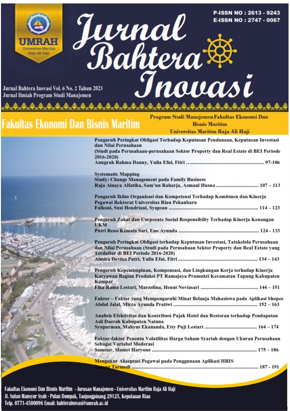 					View Vol. 6 No. 2 (2023): Jurnal Bahtera Inovasi
				