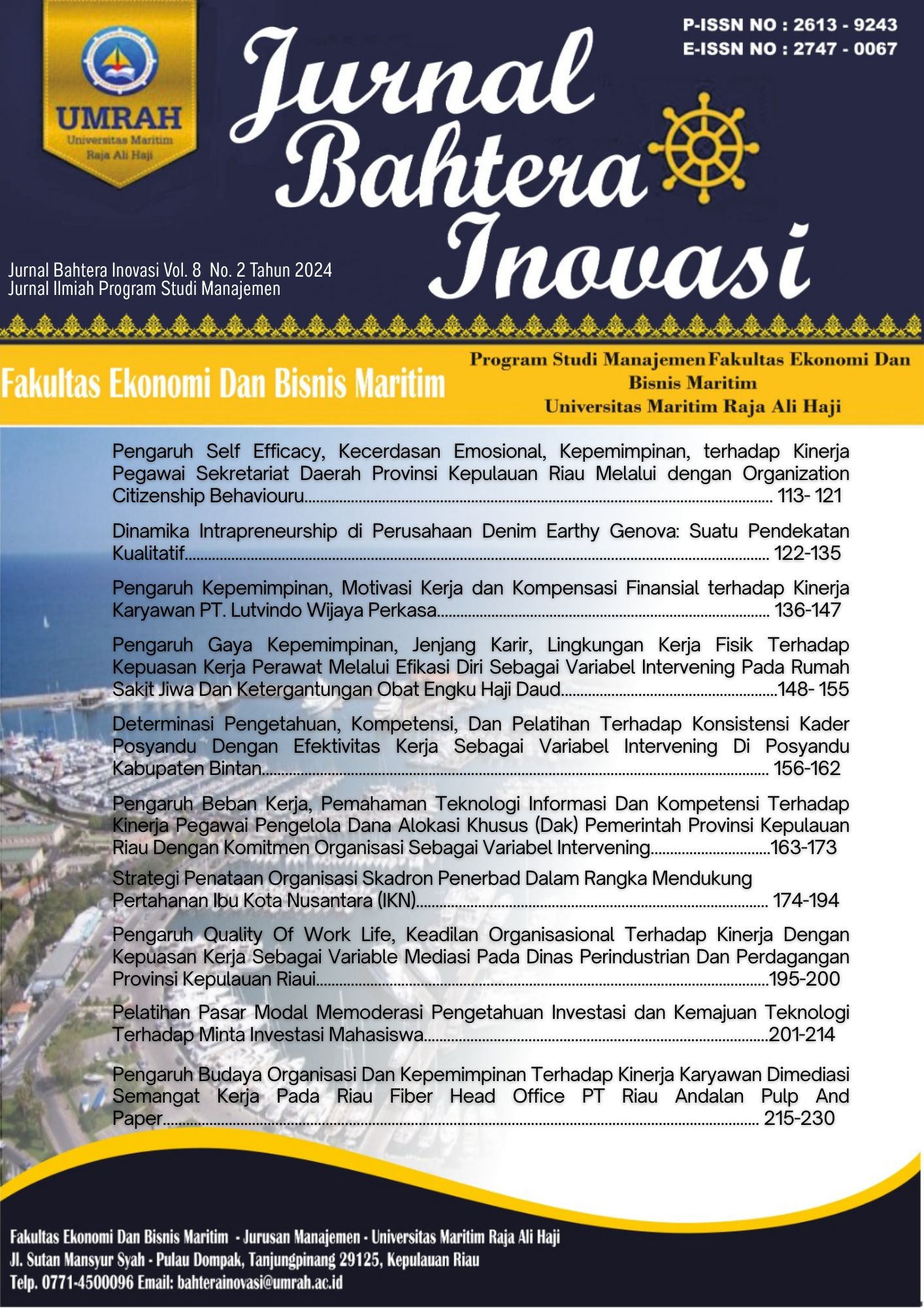 View Vol. 8 No. 2 (2024): Jurnal Bahtera Inovasi