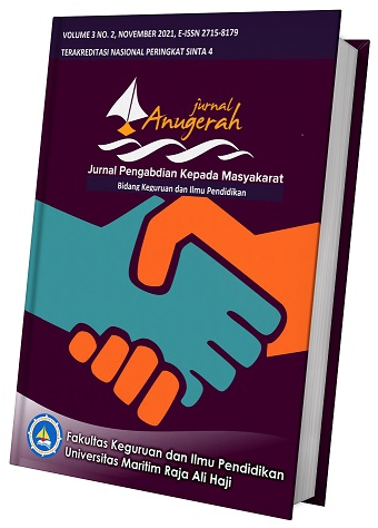 					View Vol. 7 No. 1 (2025): Jurnal Anugerah: Jurnal Pengabdian kepada Masyarakat Bidang Keguruan dan Ilmu Pendidikan
				
