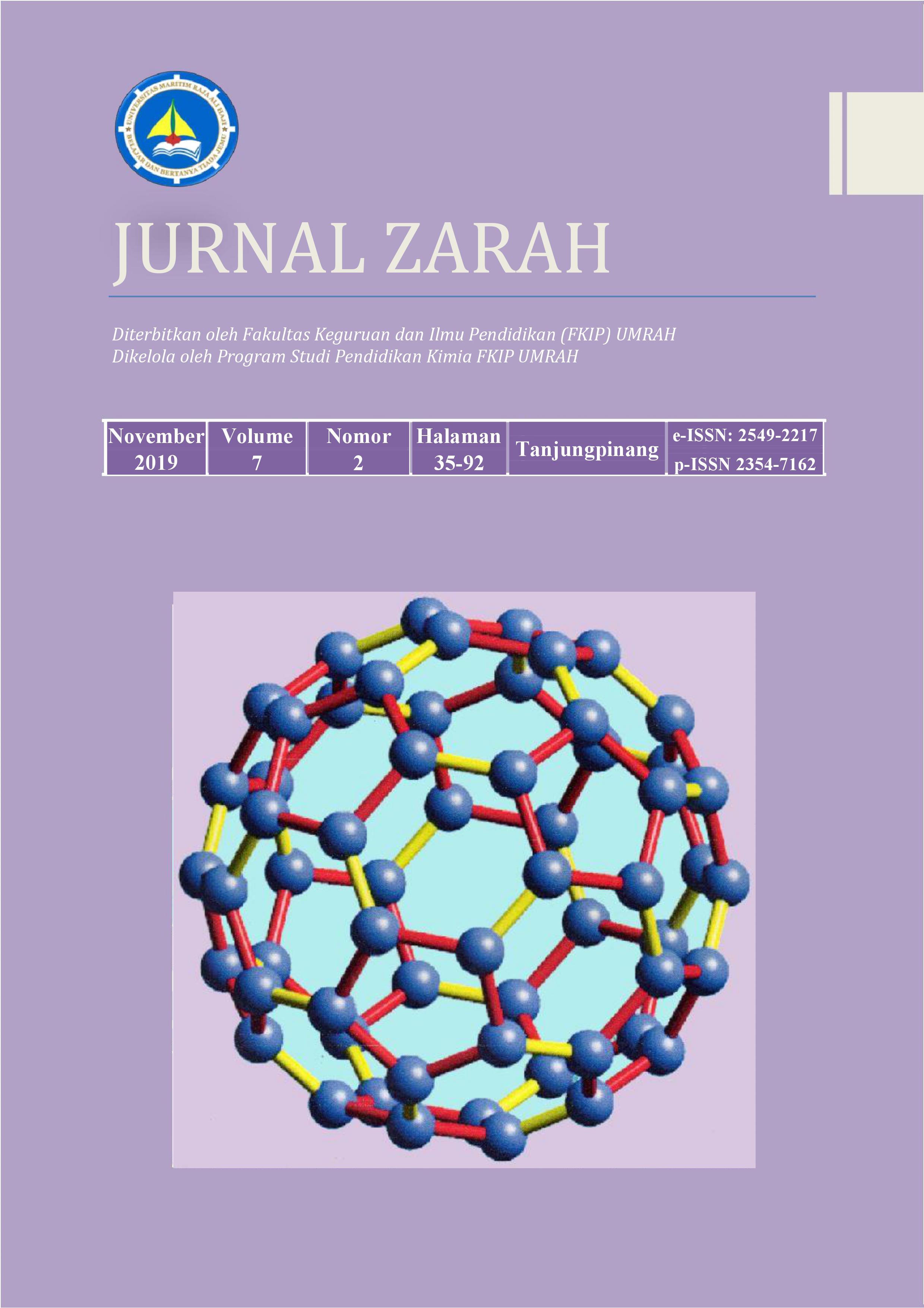 					View Vol. 7 No. 2 (2019): Jurnal Zarah
				