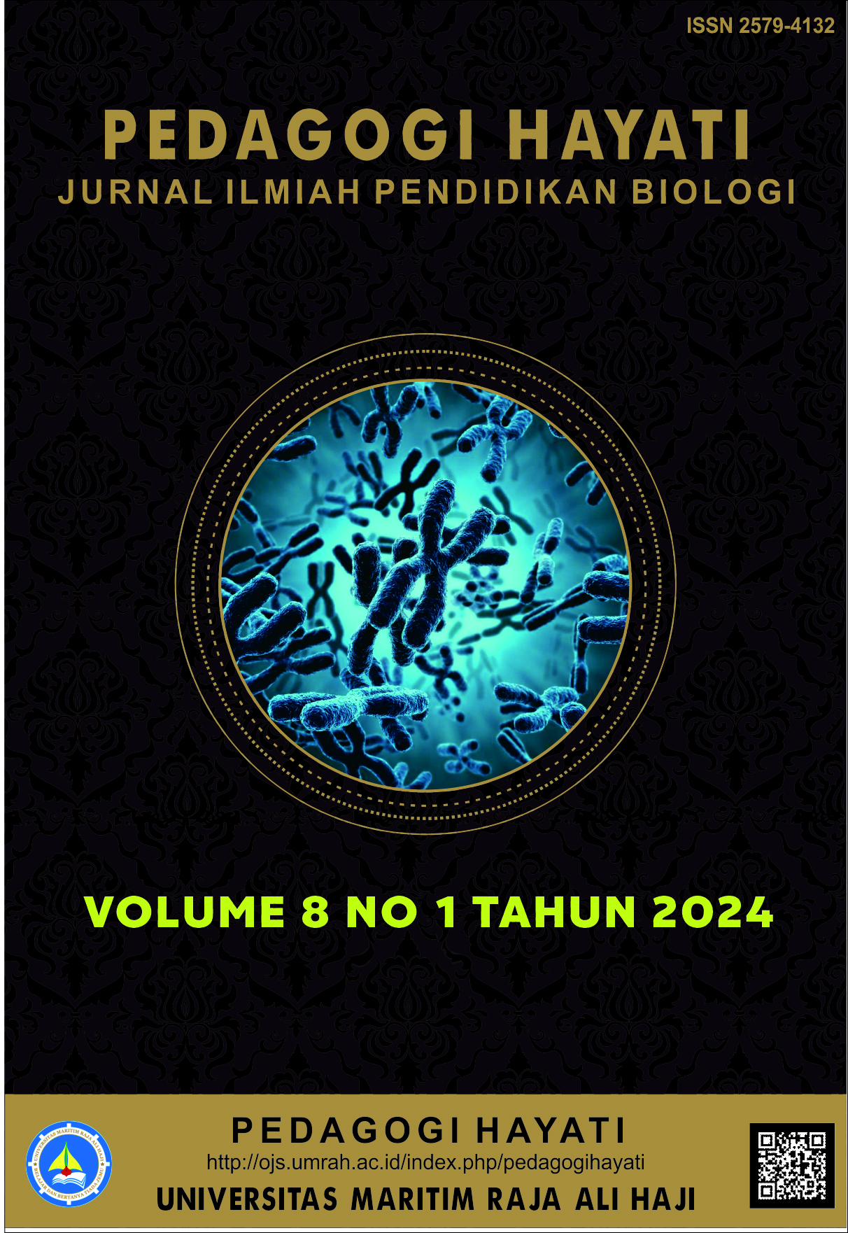					View Vol. 8 No. 1 (2024): Pedagogi Hayati: Jurnal Ilmiah Pendidikan Biologi
				